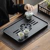 Chinese Dry Bubble Tea Tray Modern Tea Table Home Decoration Imitation Black Stone Water Storage Tea Tray Water Storage Row