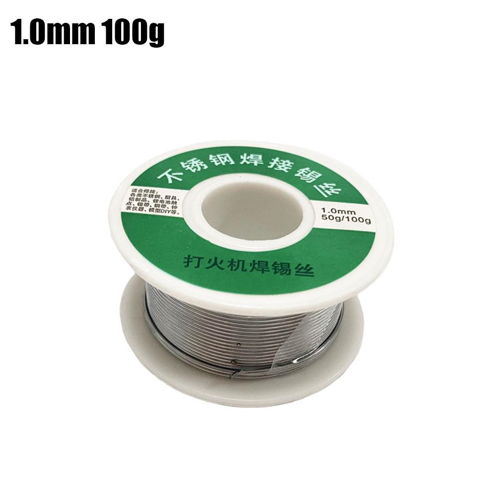 Припойная проволока 15/85 1,0 мм с сердечником из канифоли, оловянная припойная проволока, флюс для пайки и сварки 2,2%, железная проволока, катушка 50 г