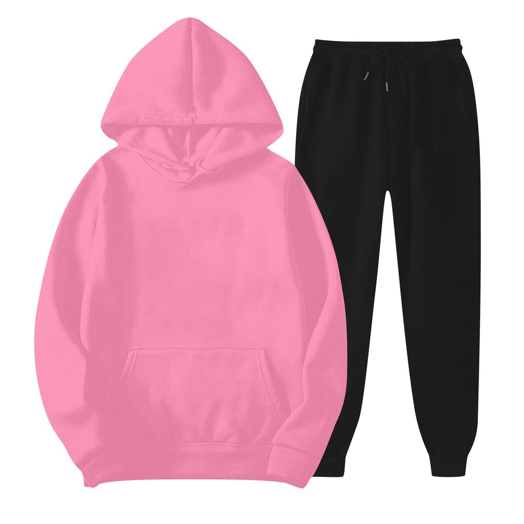 Children's Hooded Long-sleeved Sweatshirt And Pants DIY Customized Suit (front And Back Of Sweatshirt + Front Of Pants)