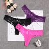 Женские кружевные трусики с низкой посадкой M-XL однотонные сексуальные стринги бесшовные прозрачные трусики женское дышащее нижнее белье комфортные стринги