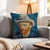 Artist Van Gogh Cushion Cover 1Pcs Decorative Covers Soft Cushion Case For Sofa Couch Decor 40X40 45X45 Pillowcases