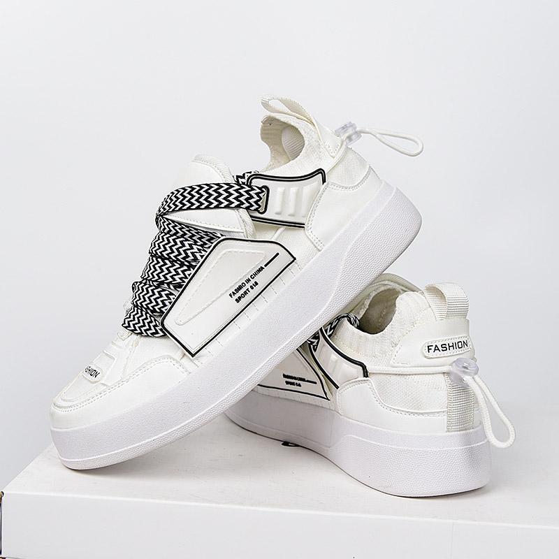 Массивные кроссовки размера плюс 45 для мужчин, модные повседневные туфли из микрофибры, кожи и сетки, дышащие, на увеличенной платформе