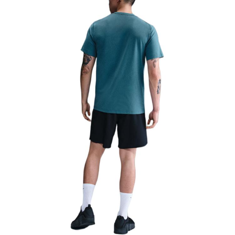 Nike Мужская футболка HYVERSEDRI FIT с защитой от УФ-излучения, цвет Дымчато-синий, HQ7988-006