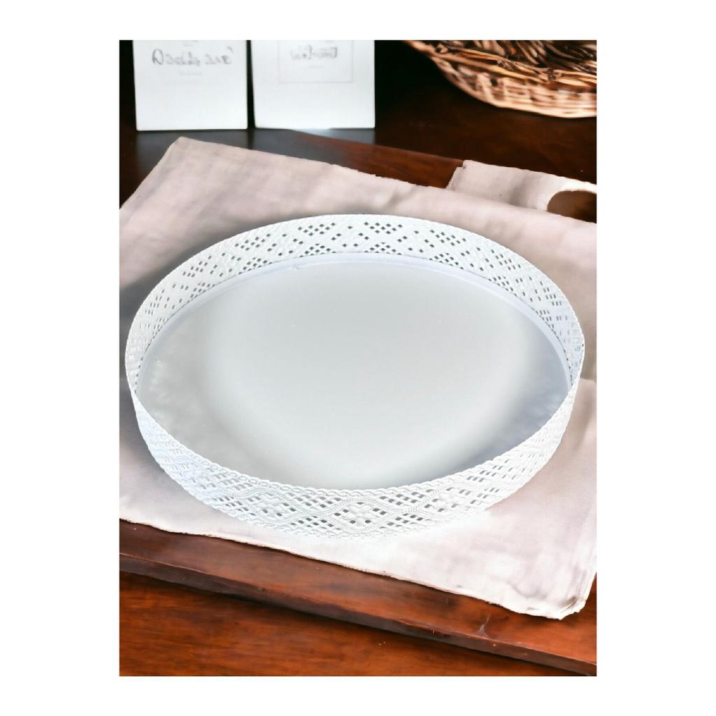 32 Cm White Serving Tray