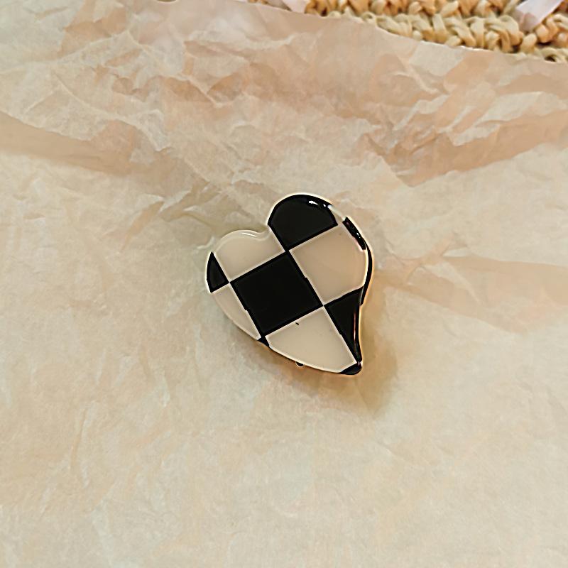 Korean Crab Hair Clip Women Acetate Hair Clips Cute Small 2.5cm Plaid Claw Clip Girls Hair Barrettes Hair Claw  Hair Accessories