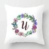 Home Decor Letter Pattern Pillowcase Bedroom Living Room Sofa Cushion Cover
