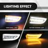 LED DRL Headlight for Mitsubishi Lancer 2004 2005 2006 Daytime Running Light White Yellow Turn Signal Front Bumper Fog Lamp 12V