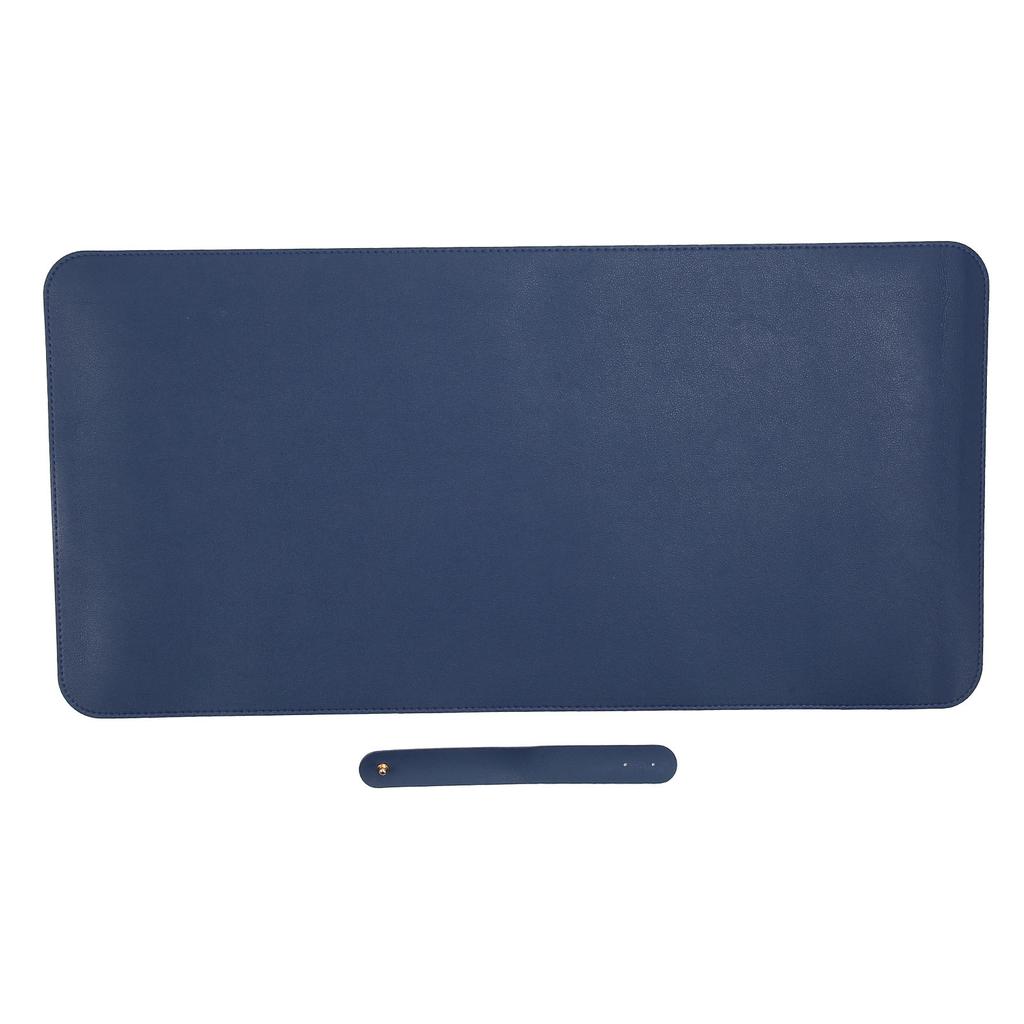 Многофункциональный настольный коврик Мягкая пробка Водонепроницаемый Маслостойкий ПУ Письменный стол Коврик для мыши(черный )