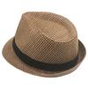 Соломенная шляпа от солнца Trilby Мужская женская летняя панамская дизайнерская шляпа Fedora Beach Top Hat