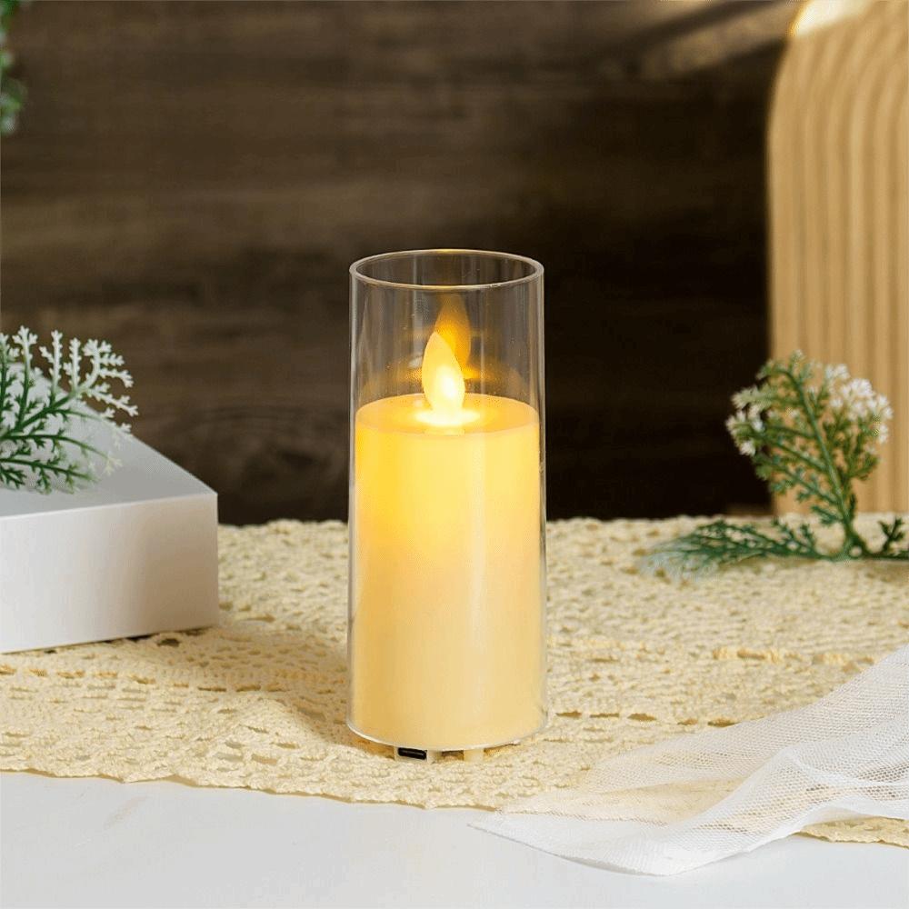 with Remote Control LED Flameless Candles Fake Candle Lights Restaurant Lighting