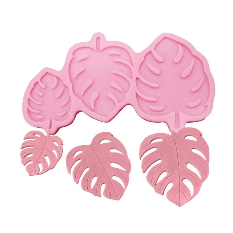 Monstera Deliciosa Leaf Shape Silicone Baking Mold Fondant Cake Decorating Tools