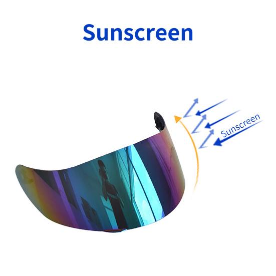 Козырек для мотоциклетного шлема, водонепроницаемый, анти-ультрафиолетовый, солнцезащитный, ветрозащитный, полушлемный объектив