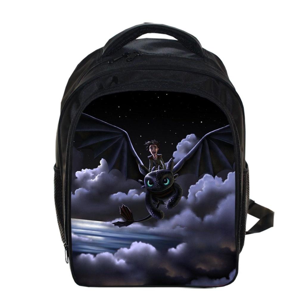 To How Train Your Dragon Kids Boys Backpack Schoolbag Rucksack Shoulder Bags