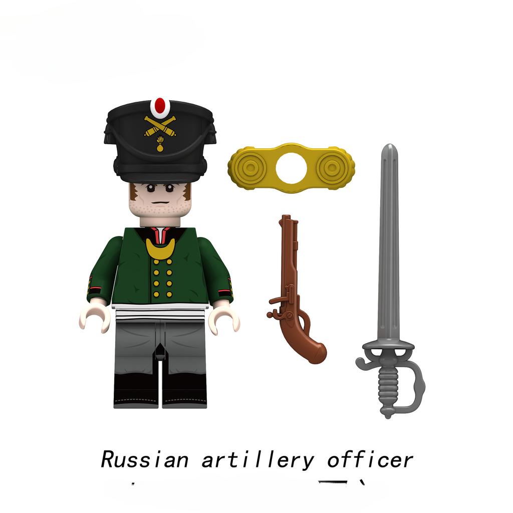 Наполеоновские войны, военные солдаты, строительные блоки, WW2, мини-фигурки, французские, британские, стрелковые винтовки, оружие, игрушки для детей