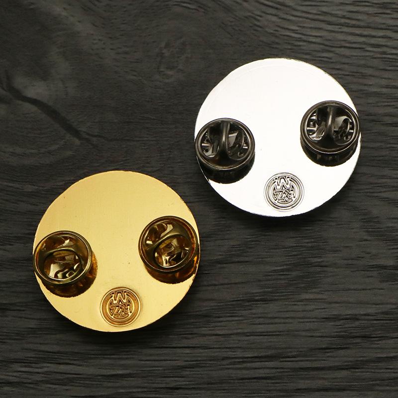 Gold And Silver Plated Round Medal Badge Emblem For Awards And Recognition Cross Metal Badge Small Medal For Achievement Collection