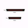 4pcs Red Car Door Plate Sill Scuff Cover Anti Scratch Decal Sticker Protector