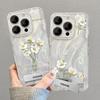 Подходит для чехла для мобильного телефона Apple 15pm Iphone13pro Белый букет Подставка 14 Перьевая пряжа IMD Жесткий чехол 12