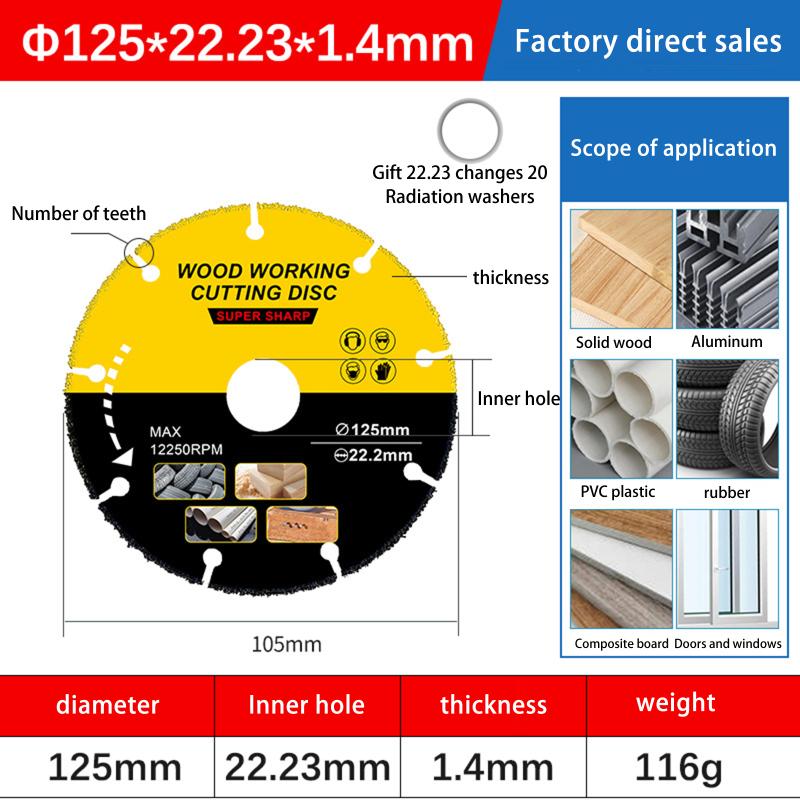 105/110/115/125Mm Saw Disc Multitool Wood Cutter Angle Grinder For Wood Carbide Saw Blades Wood Cutting Disk Cutting Wood