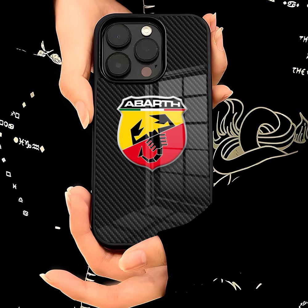 ABARTHess Чехол для телефона PC+TPU Для IPhone 15 16 17 Pro Max 13 16 11 12 14 Pro Xs Max Mini Xr X Plus Чехол