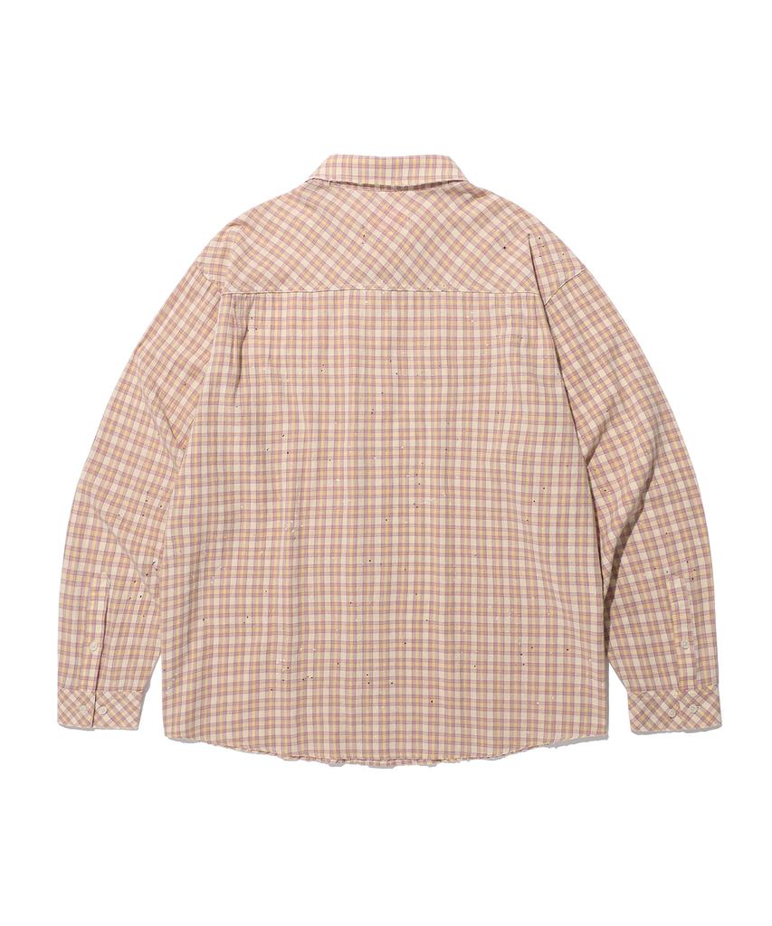 AECA Painted Check Shirt-Pink