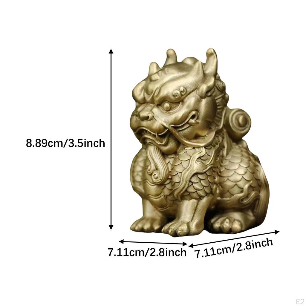 Chinese Kirin Statue Sculpture Art Collection, Decorative Souvenir Crafts, Feng Shui Ornament