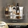 Bathroom Shelf Aluminum Alloy Shampoo Rack Makeup Storage Organizer Shower Shelf Bathroom No Drill Wall Corner Shelf