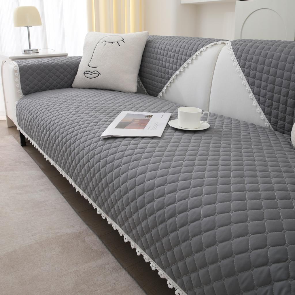 Quilted Sofa Cover Dogs Pets Kid Anti-Slip Couch Covers Anti-wear Slipcovers Furniture Protector Seat Cover