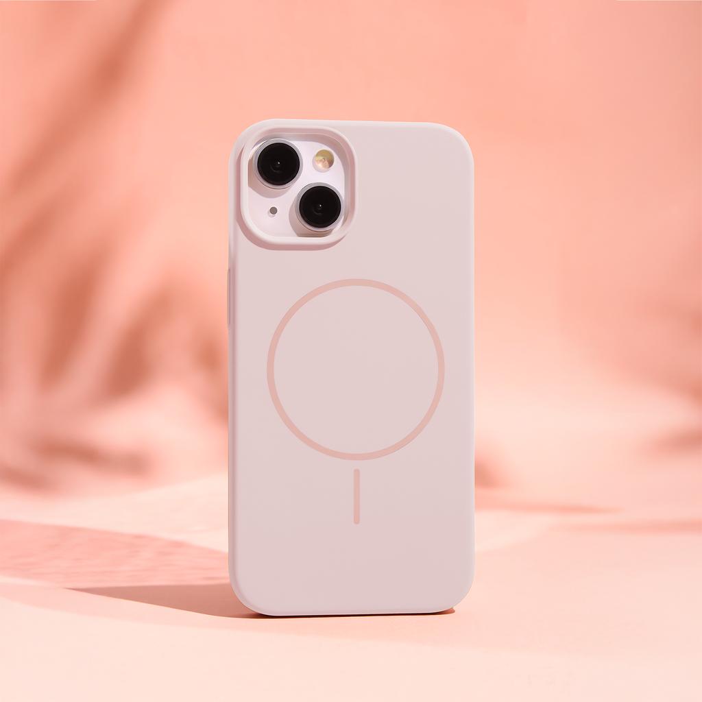 Nakładka Silicone Thin Mag Do Iphone 14 Pro 6,1" Jasnoróżowa