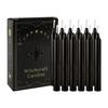 12 Pcs 3.9*0.4in Black Small Stick Candles No Drip No Smoke No Scent Household Dinner Candles Hand-Poured High-Quality Suitable for Various Places