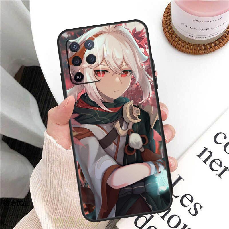 Genshin Impact Kaedehara Kazuha Case For Oppo A18 A74 A57 A17 A77 A38 A58 A78 A98 A54 A94 A80 A60 A40 A96 A76 A16 A15 A5 Pro