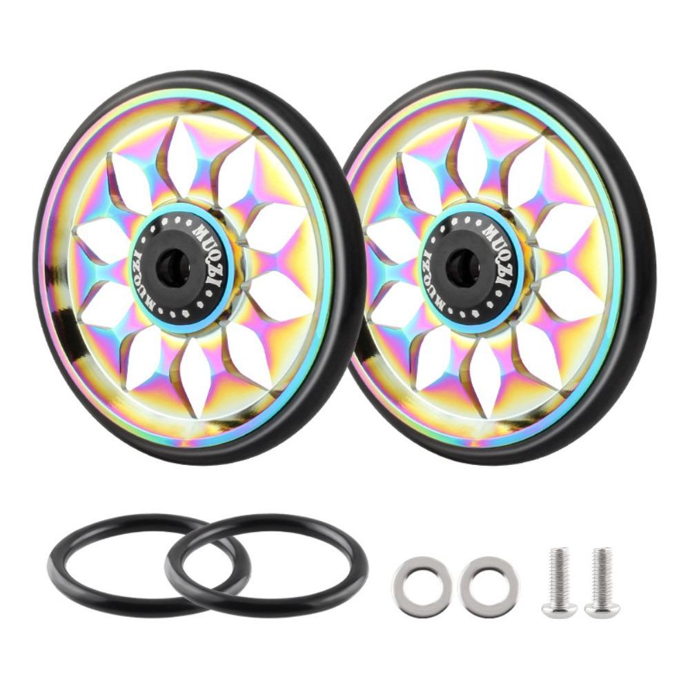 Replacement Bicycle Easywheel 60mm Bike Auxiliary Wheels Bike Easy Wheels Rear Rack