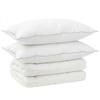 Ensemble couette &amp; oreiller - MAISON EXCLUSIVE - 200x200 cm 450 GSM - Housse 100% coton - Laine &amp; microfibre - Hypoallergénique