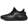 Оригинальные Yeezy Boost 350 V2 Текстильные, TPU Амортизация Дышащие Низкие Повседневные Кроссовки Унисекс Черные HQ4540(Команда54-)