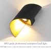 10W Upper And Lower Lighting Lamp Outdoor Stair Frame Spiral Stair Lighting Wall Decoration (Warm White)