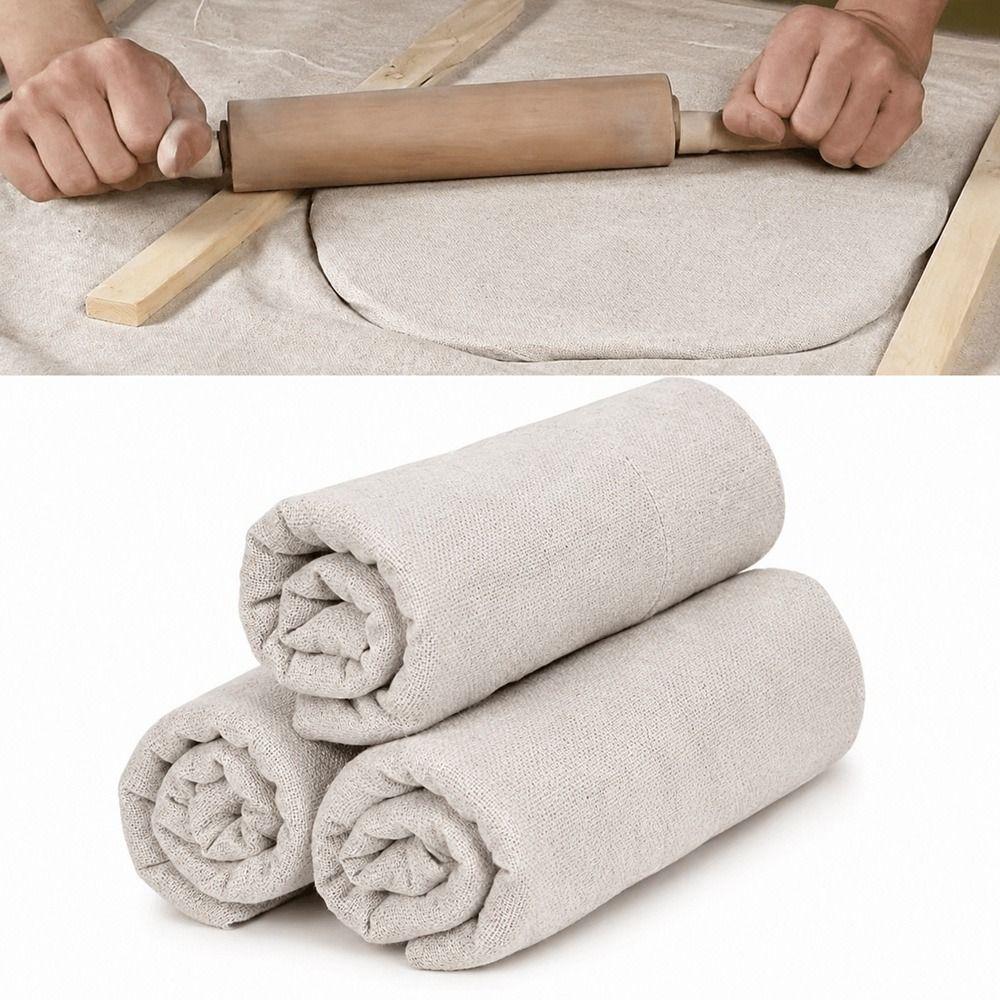 Портативная 150x100 см Ткань для керамики DIY Многоразовый Коврик для глиняных поделок Льняная Мешковина Текстура для печати на керамике Инструмент для скульптуры