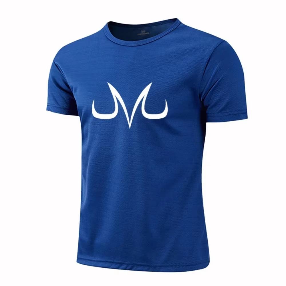 Мужская модная футболка с короткими рукавами и принтом в виде мультяшных элементов, летняя повседневная быстросохнущая спортивная футболка для бега и фитнеса с короткими рукавами