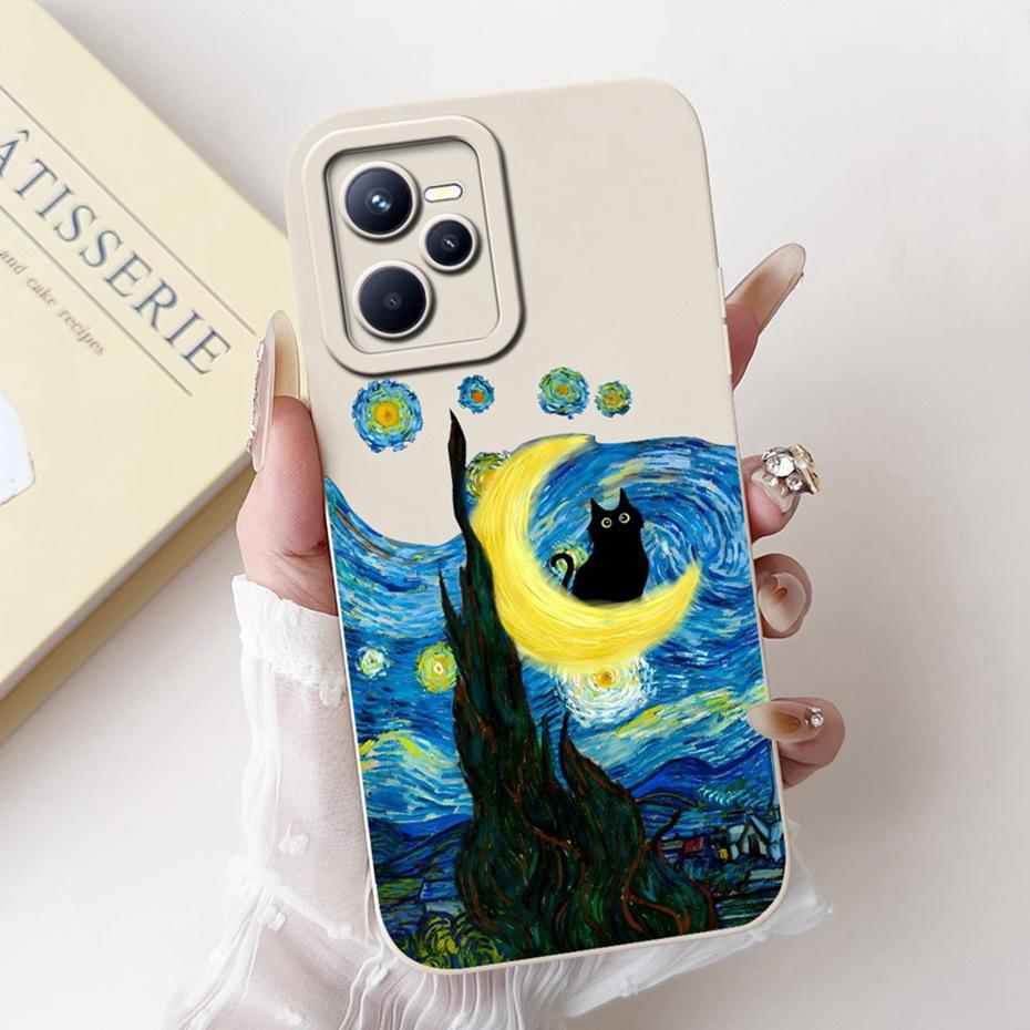Защитный чехол для объектива для Realme C35, модный узор, мягкая силиконовая задняя крышка для RealmeC35 C 35 4G RMX3511, чехлы для телефона