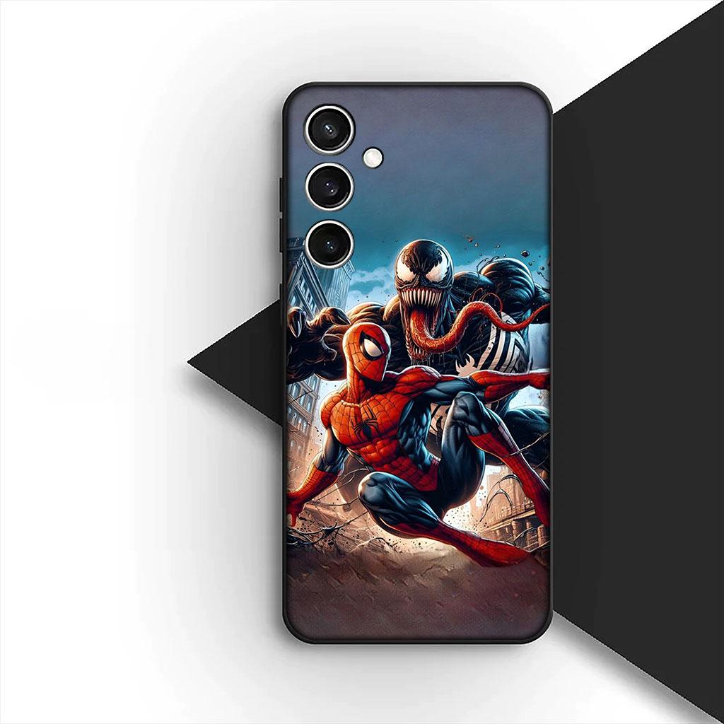 Чехол для телефона для Xiaomi Redmi 15 15C A4 A5 4G 5G 9A 9C NFC Note 9 8 9T Funda Чехол Мягкий чехол Веном Марвел Человек-паук Постер