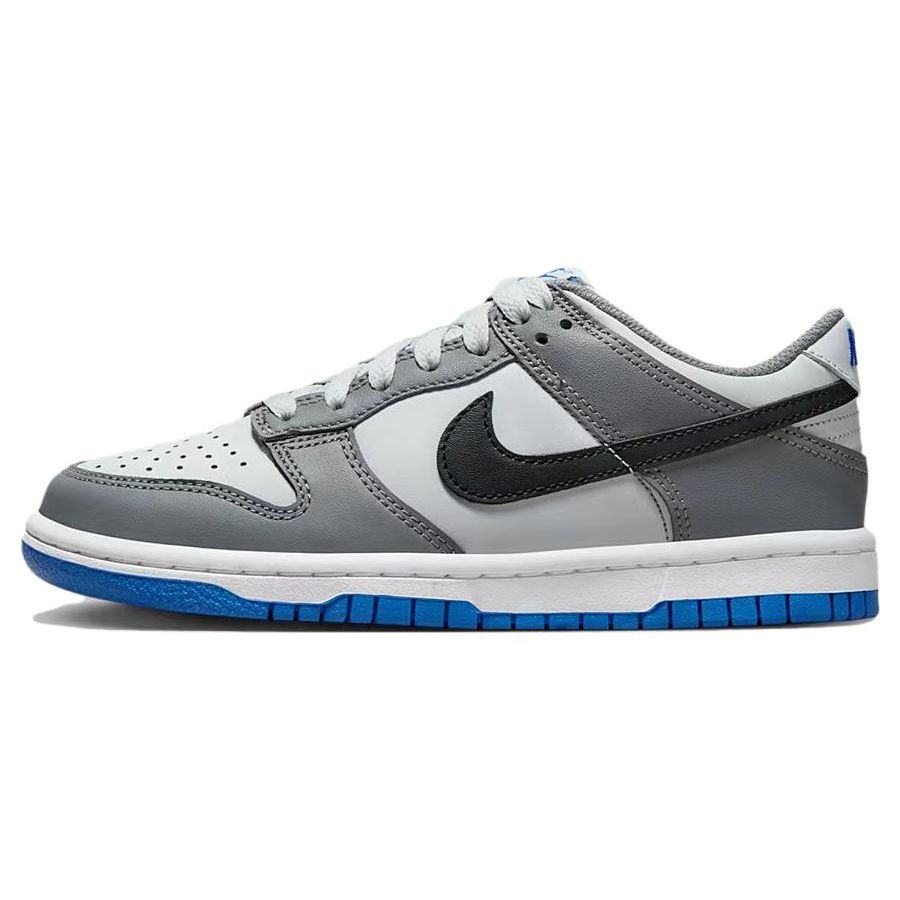 Nike Dunk Low GS Cool Grey Photo Blue Детские кроссовки Черные чисто-платиновые светло-фото-синие FB9109-001