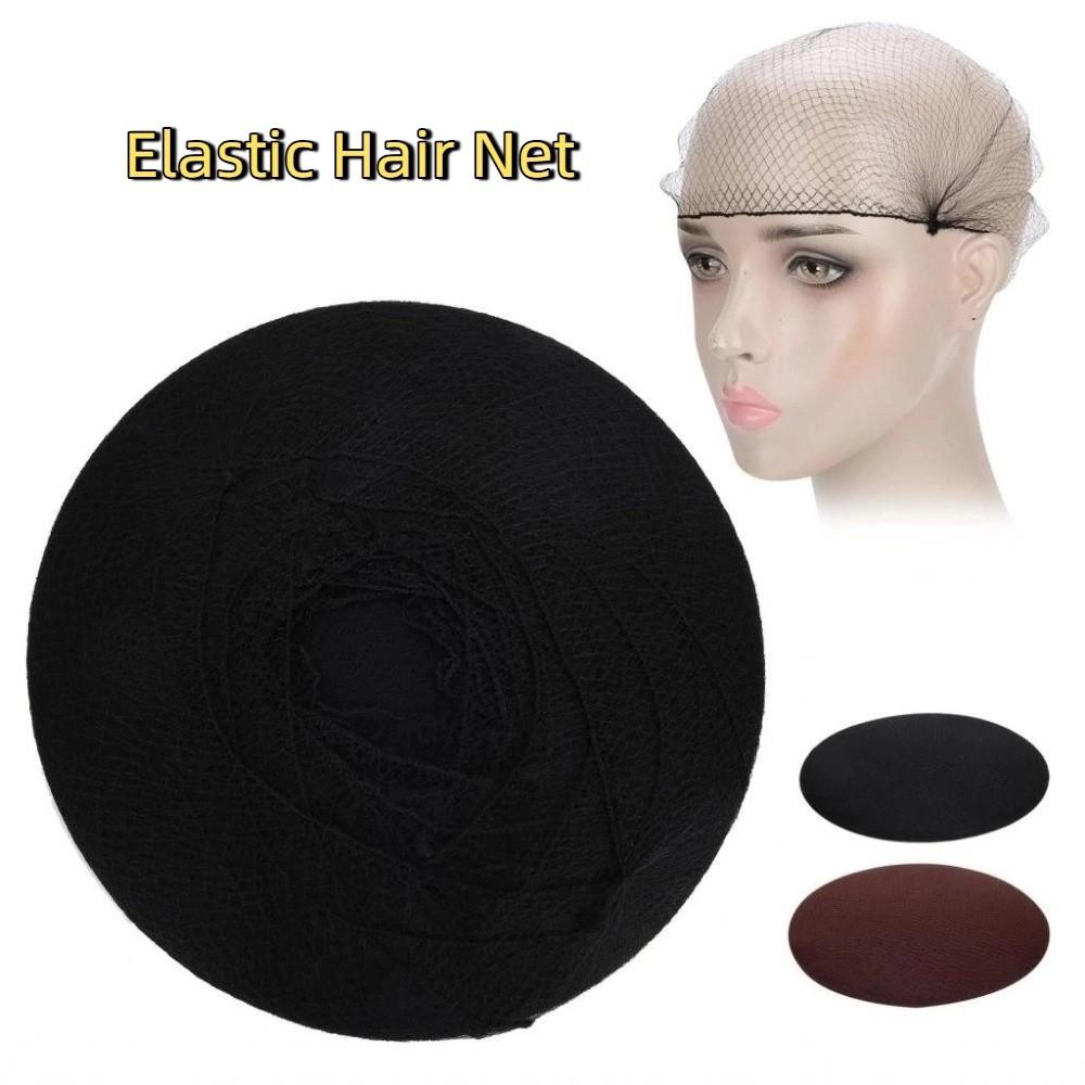 144PCS/SET Professional Elastic Hair Net Breathable Disposable Wig Cap Invisible Hairnet  Home Salon