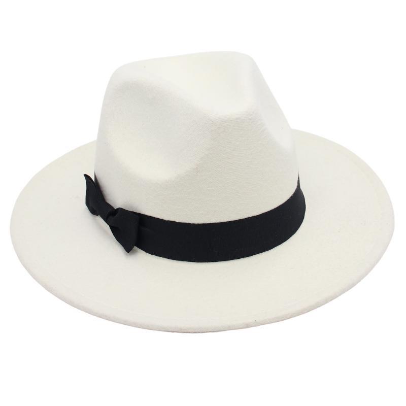 Винтажный цилиндр, бабочка, костюм, джазовая шляпа, мужская и женская, иностранная фетровая шляпа, шляпа Хепберн из твида