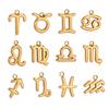3 шт. Знаки Зодиака Подвески с Позолотой 18K Нержавеющая Сталь Двенадцать Созвездий DIY Изготовление Украшений
