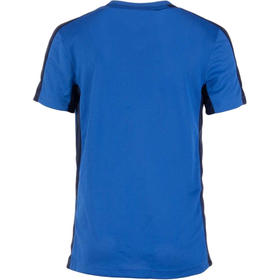 Nike Спортивная футболка Dri-FIT Academy 23 Color Block с вышитым логотипом и круглым вырезом, детские топы, синяя DX5482-463
