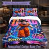 Personalized 3Pcs Bedding SetDragon Ball Custom Text Duvet Cover Pillowcase Set Bedroom Gift