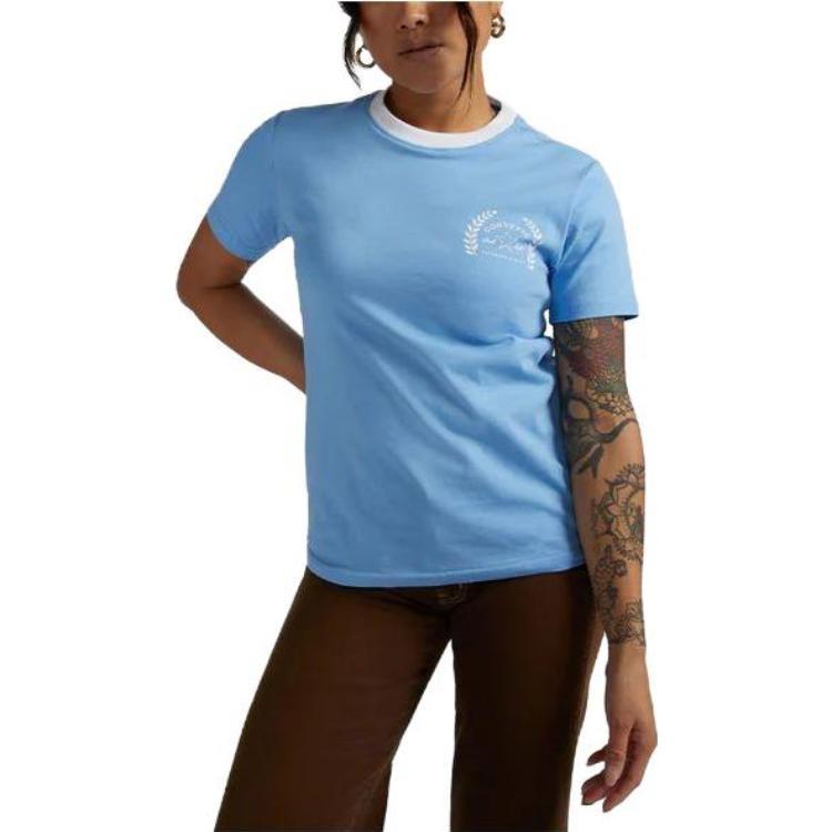 Converse Chuck Ringer T Shirt Women's Blue Unisex 10025896-A02