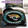 Постельное белье с узором Jacksonville Jaguars Комплект одеял Подушка Наволочка Домашний Декор Подарок на День Рождения (1 пододеяльник + 2 наволочки, без наполнителя)