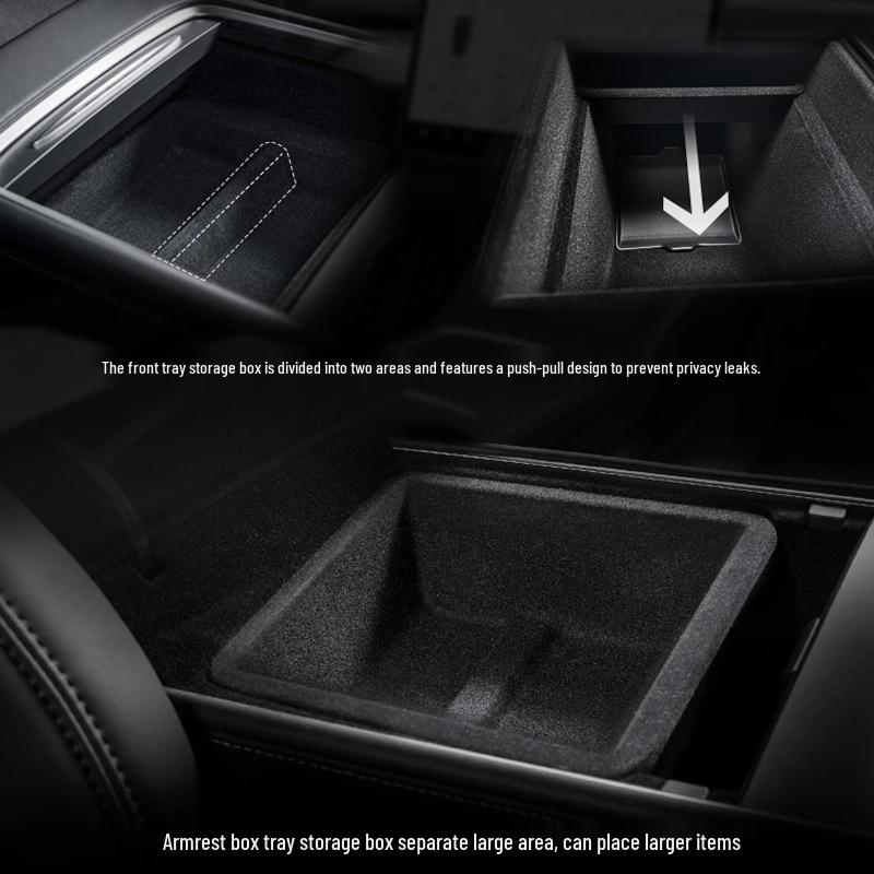 Применимый органайзер-лоток на подлокотник для центральной консоли Tesla Model Y/YL