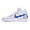 Court Borough Кожа Удобные Универсальные Нескользящие Амортизирующие Прочные Кроссовки Мид-Топ для Детей Детские Кроссовки Белый Синий FB7177-141
