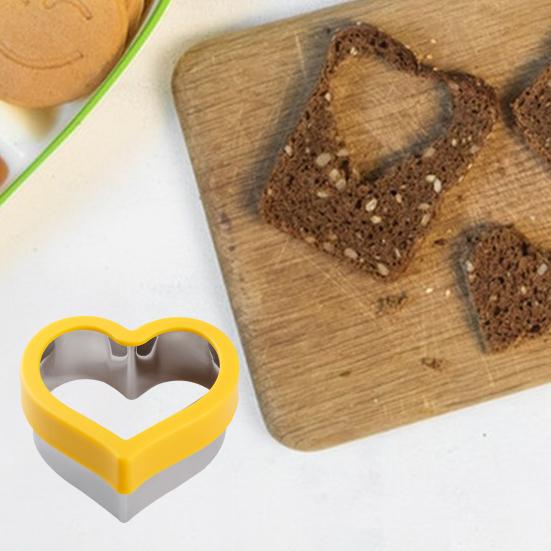 Форма для резки сэндвича, креативное сердце, звезда, круглая квадратная форма динозавра, форма для выпечки блинов, пищевой нелипкий тостовый хлеб из нержавеющей стали