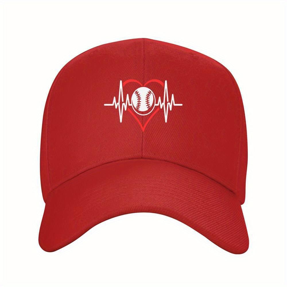 Бейсболка с рисунком сердцебиения EKG Lifeline, черная, полиэстер, регулируемая, спортивная кепка для взрослых